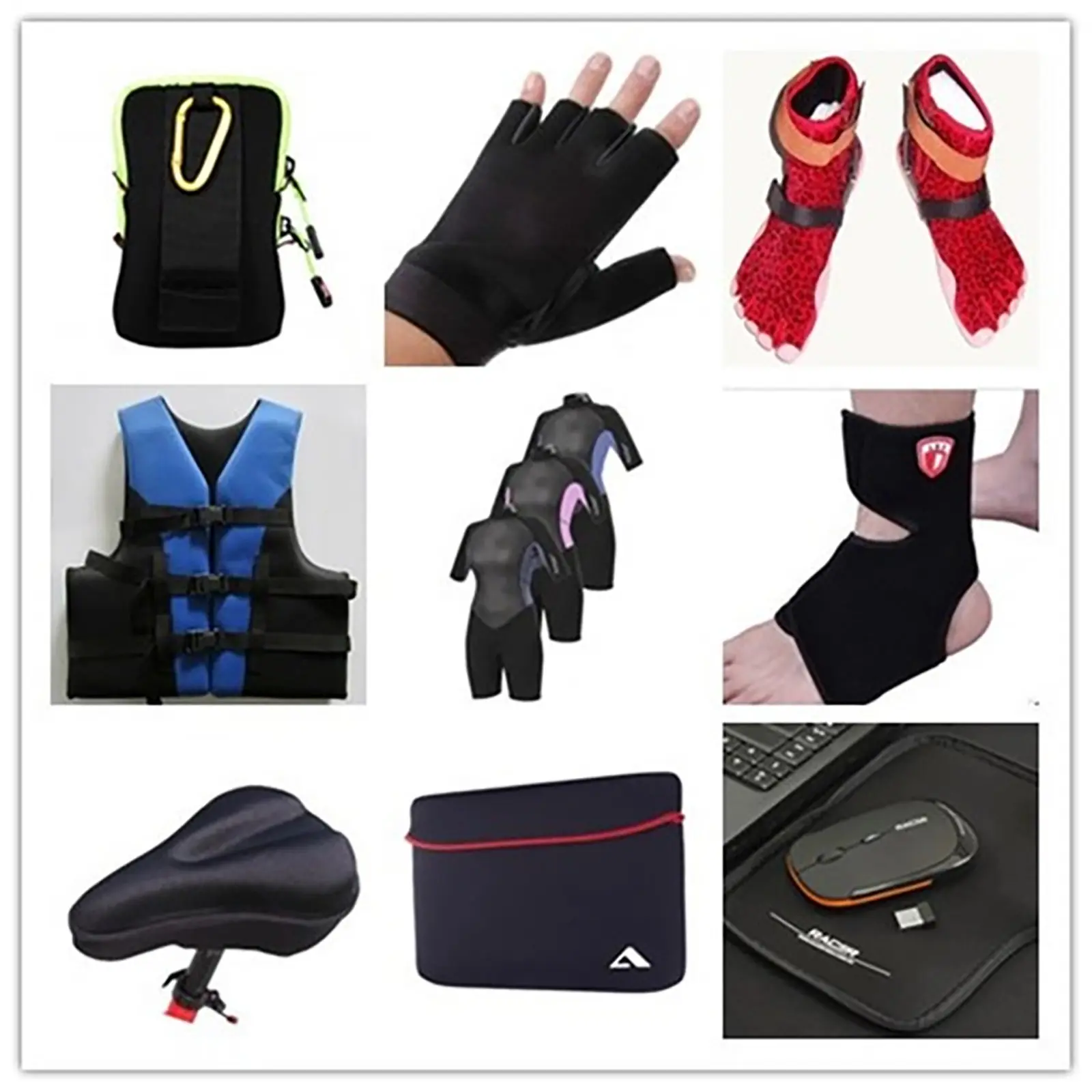 colorful anti-static diving suit Neoprene with fabric (3)(1)
